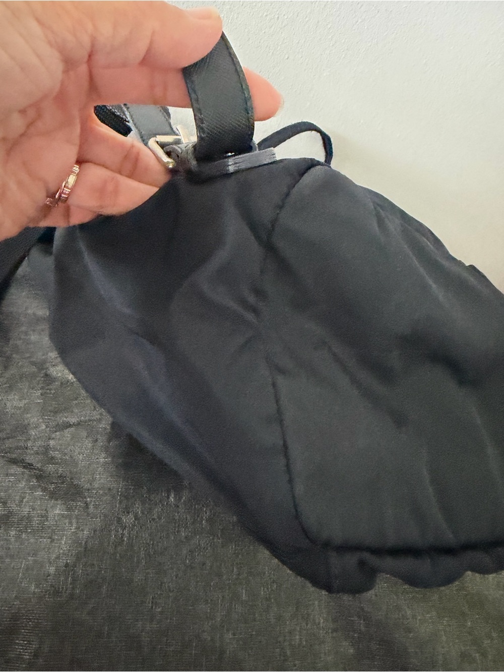Prada Black Nylon Drawstring Mini Backpack - Picture 8 of 10